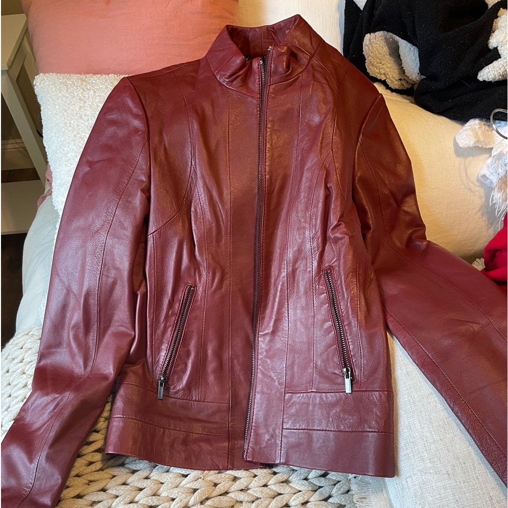 red leather jacket wilson leather